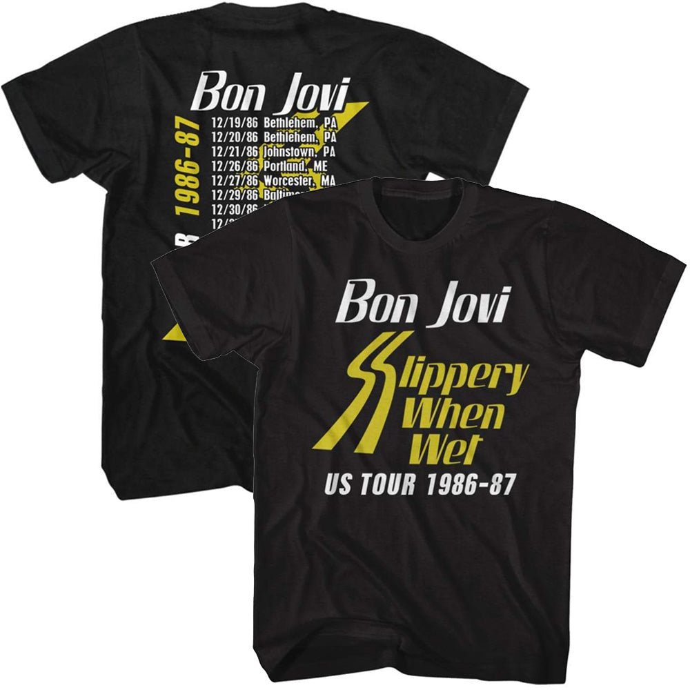 BON JOVI ボンジョヴィ - SSW TOUR / バックプリントあり / Tシャツ / メンズ - PGS